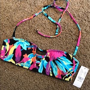 ROXY PacSun bathing suit top w removable straps